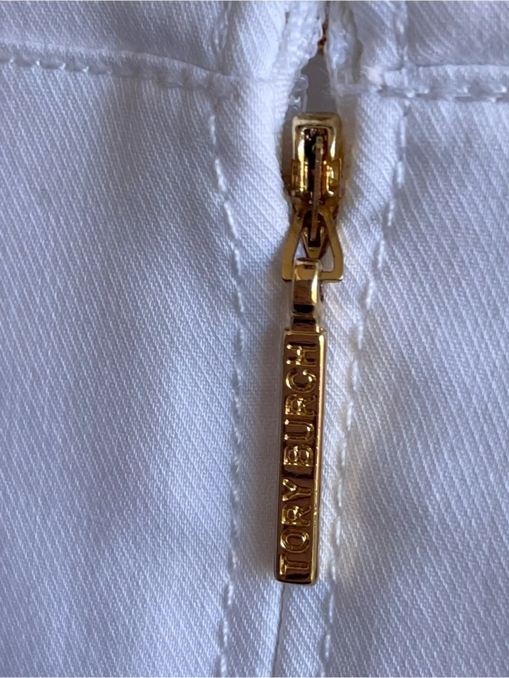 TORY BURCH Dress White‎ Gold Buttons Pinup Fitted Shift Size 2 Bride Wedding